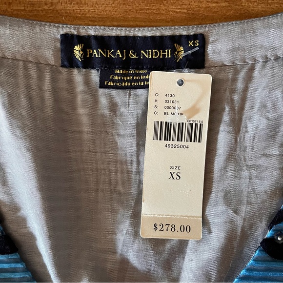 Anthropologie Diane Graphic Striped Midi Dress XS New - Picture 6 of 16